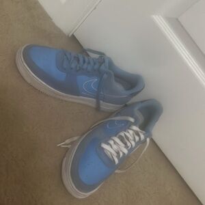 First use Air Force 1s university blue
